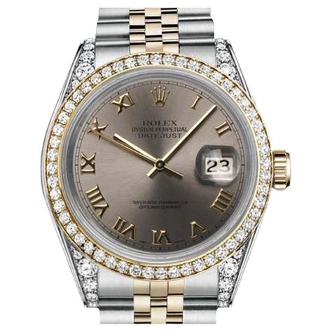 rolex datejust con quadrante grigio scuro